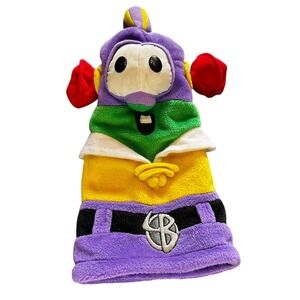 Veggie Tales Larry Boy Cucumber Vintage 11" Plush Hand Puppet Big Idea Gibson